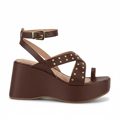 AMISA Brown Faux Leather