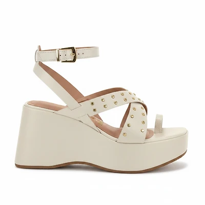 AMISA White Faux Leather