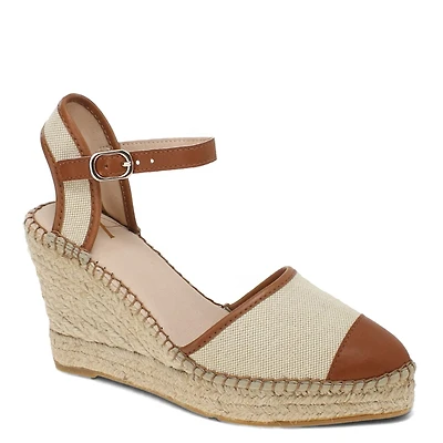 DENIS31 Brown Leather Raffia