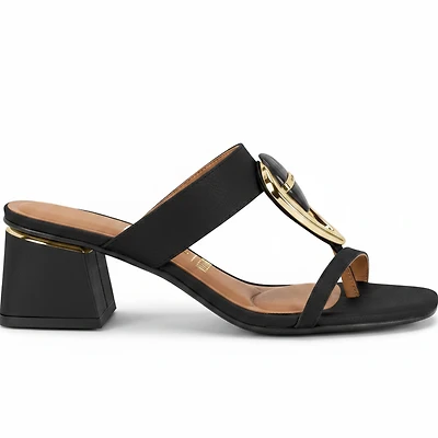 JUNIPER Black Faux Leather