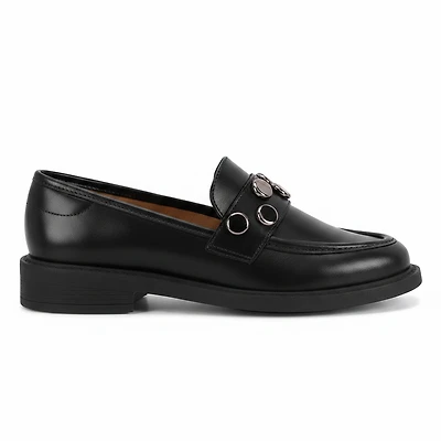 LARIS Black Faux Leather