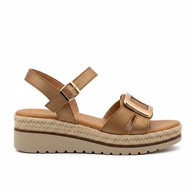 YANAIRA Brown Faux Leather