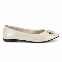 MARIVIN White Faux Leather