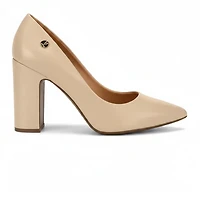 LETA Beige Faux Leather