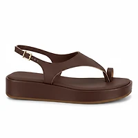 AEVA Chocolate Faux Leather