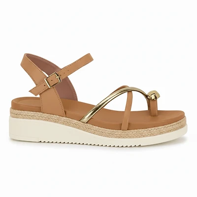 FAELA Camel Faux Leather