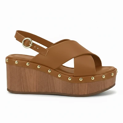 AELINA Camel Faux Leather