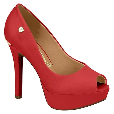 BRIDGET Red Faux Leather