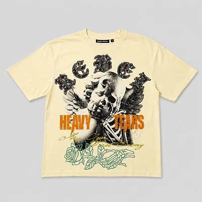 REBEL MINDS Crop T-Shirt con Rhinestones