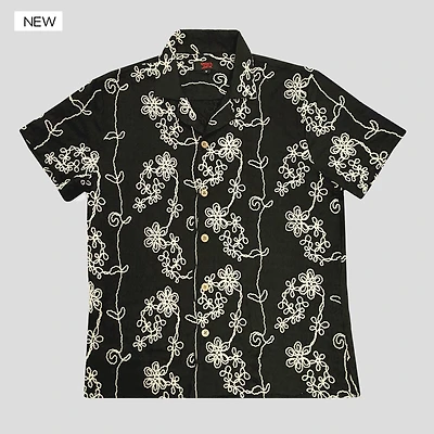 Rebel Jack Camisa  Floral Negra