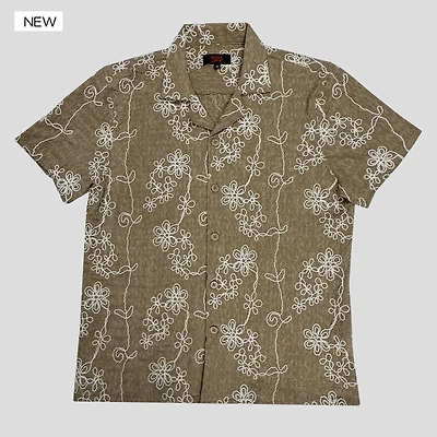 Rebel Jack Camisa  Floral Tan