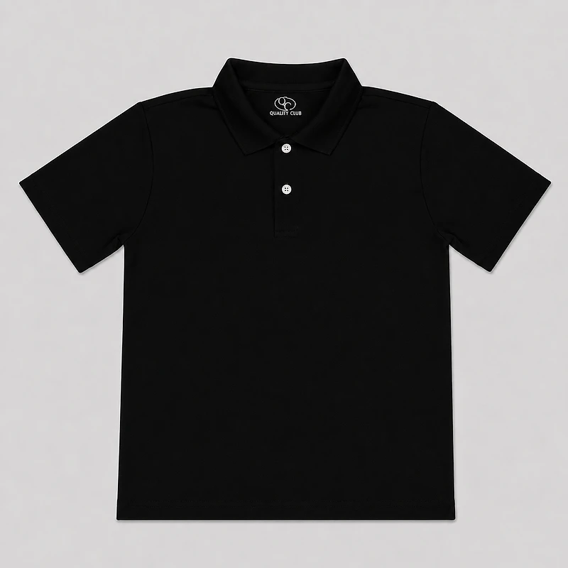 Quality Club – Polo Escolar de Microfibra para Niños y Niñas