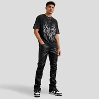 KDNK - Jeans imitación cuero con Cadenas