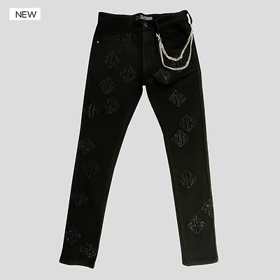 KDNL Rhinestones Skinny Jeans
