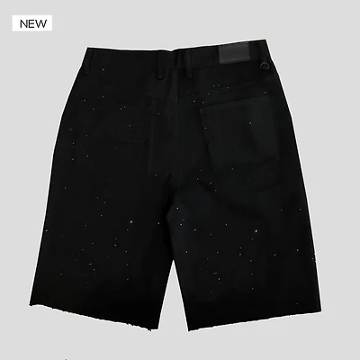 KDNK Shorts Mahon Rhinestones Negros