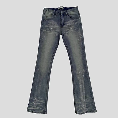 KDNK Rhinestone Skinny Flare (Acampanado)Jean