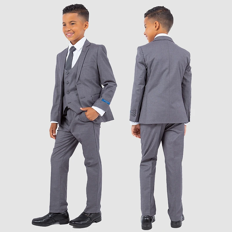 Perry Ellis Traje de Niño corte ajustado (Slim Fit- Incluye corbata)
