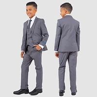 Perry Ellis Traje de Niño corte ajustado (Slim Fit- Incluye corbata)