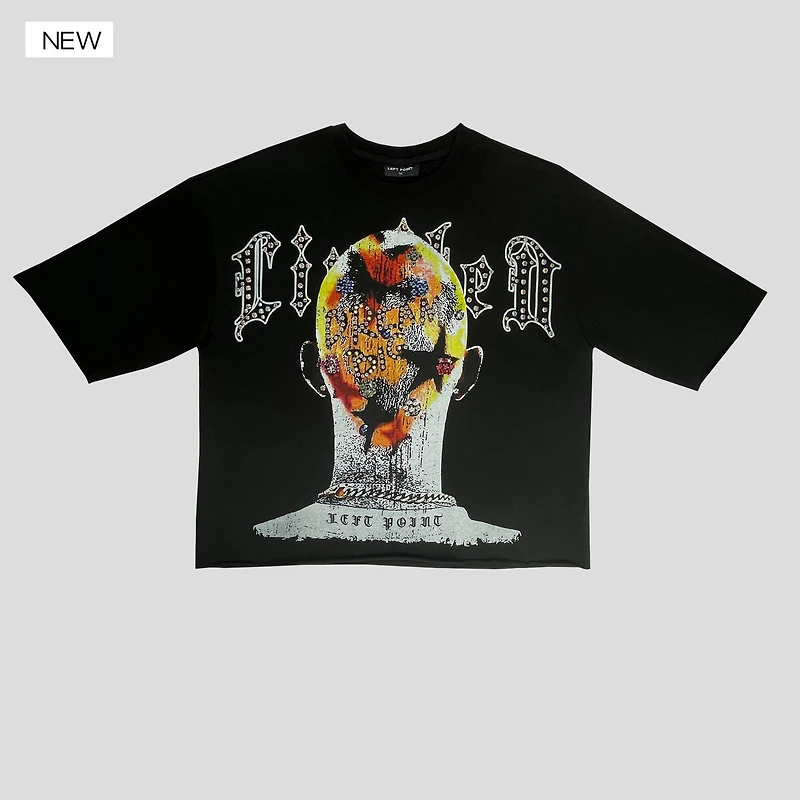 Left Point Crop Top T-Shirt (S25-1583)