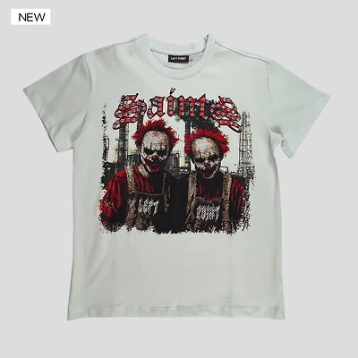Left Point Boys “Saints” T-Shirt con Rhinestones