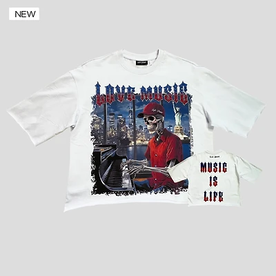 Left Point Cropped T-Shirt
