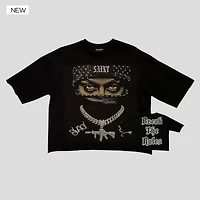 Left Point Crpped T-Shirt