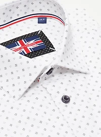 Chemise habillée à micro branches