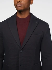 Veston en tricot marine