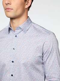 Chemise à micro fleurs
