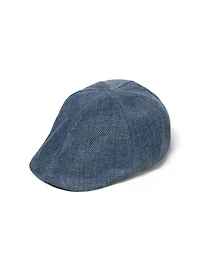 Casquette à effet lin