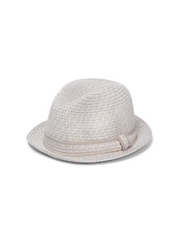 Chapeau fedora gris