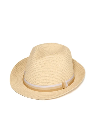 Chapeau fedora beige