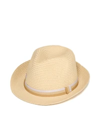 Beige Fedora Hat