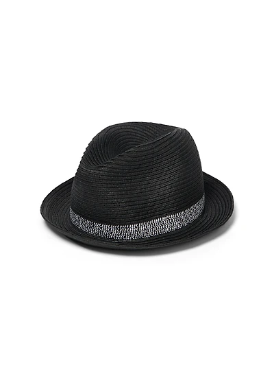 Chapeau fedora noir