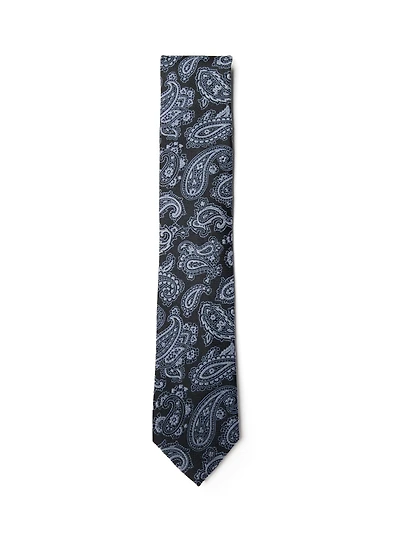 Black Paisley Tie