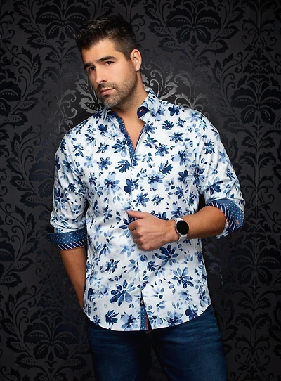 Chemise à motif de marguerites 'Amaro'