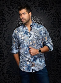 Chemise à motif de fleurs 'Ashar'