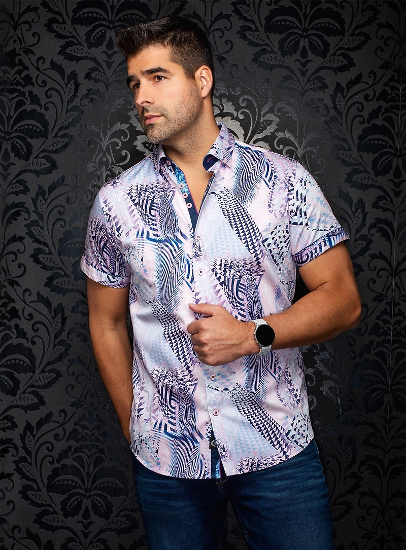 Chemise à motif abstrait 'Badesi-SS'