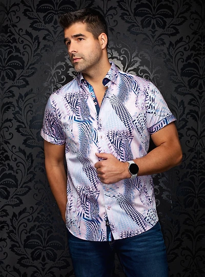 Chemise à motif abstrait 'Badesi-SS'