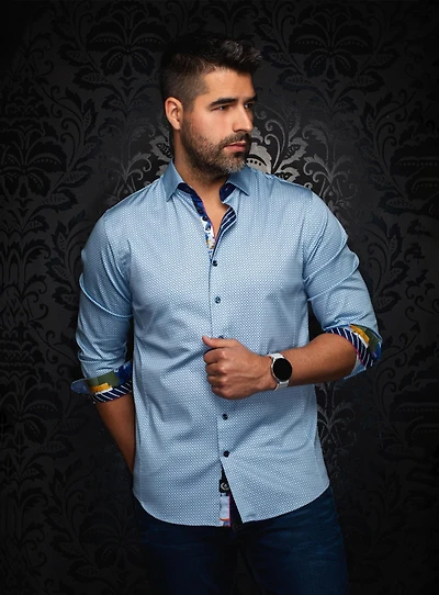 Chemise à motif de cercles 'Barricade'