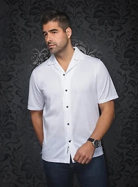 'Brahea-SS' Leaf Pattern Shirt