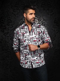 Chemise à motif abstrait 'Brooklyn'