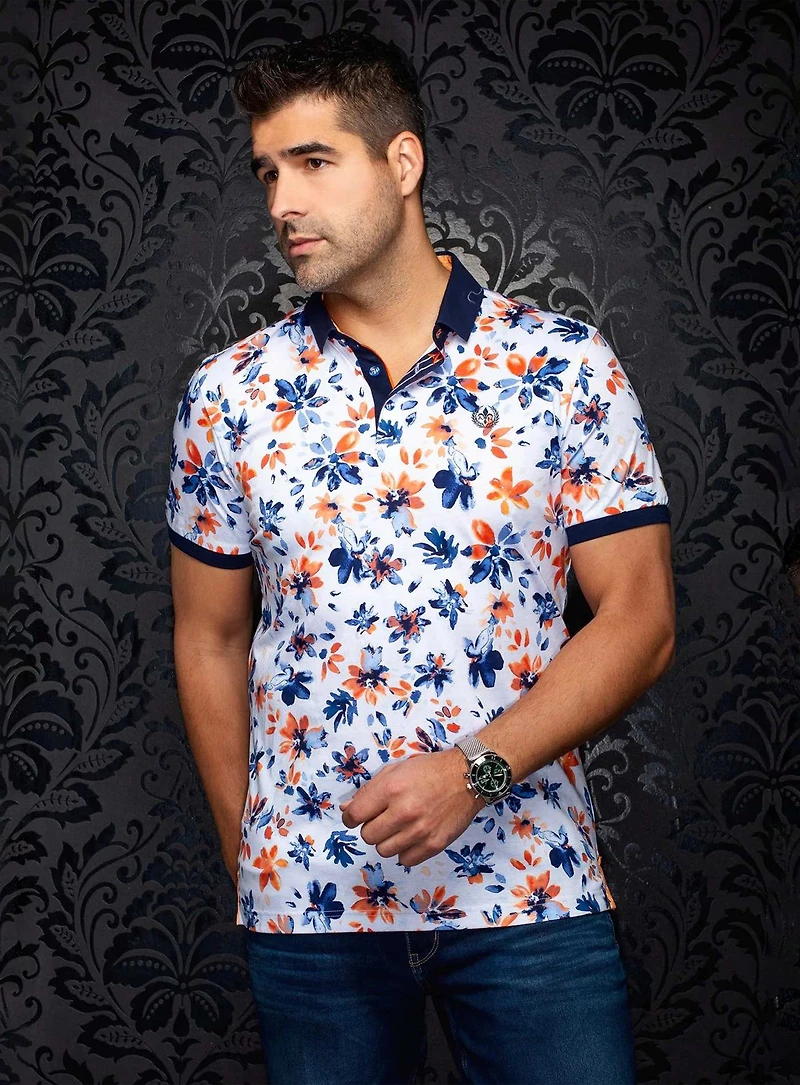 Polo à motif floral 'Canteras'