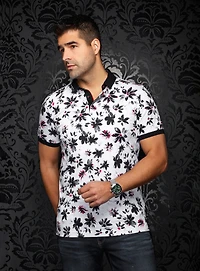 'Canteras' Floral Print Polo