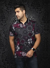 'Casablanca' Mandala Print Polo