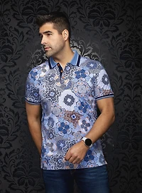 'Casablanca' Mandala Print Polo