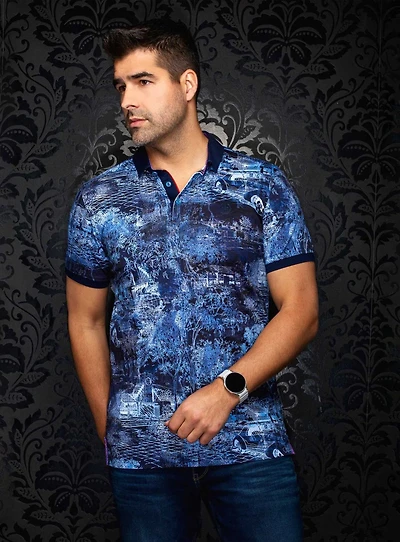 Polo à motif de ville 'Draintree'