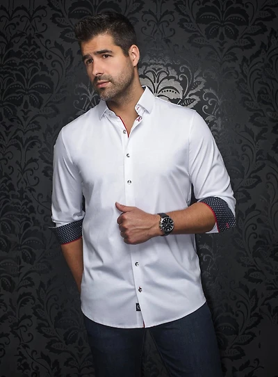 'Dunn' Tonal Paisley Shirt