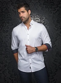 Chemise à paisley tonal 'Dunn'
