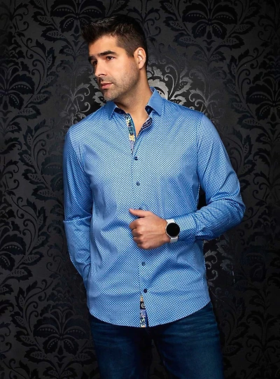 Chemise à micro fleurs 'Elvaris'